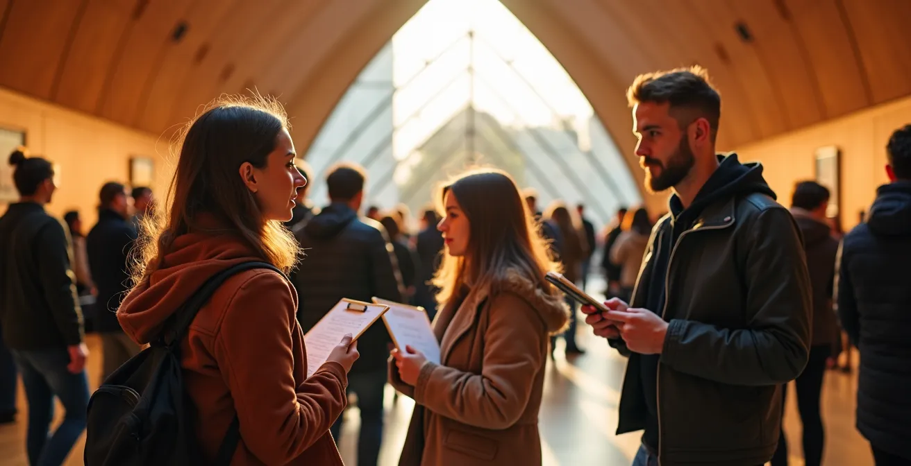 Diverse Toronto crowd enjoying free Wednesday night at AGO's bright Galleria Italia space