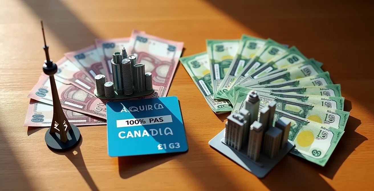Split screen showing CN Tower, ROM, and Ripley's Aquarium ticket prices versus CityPASS card